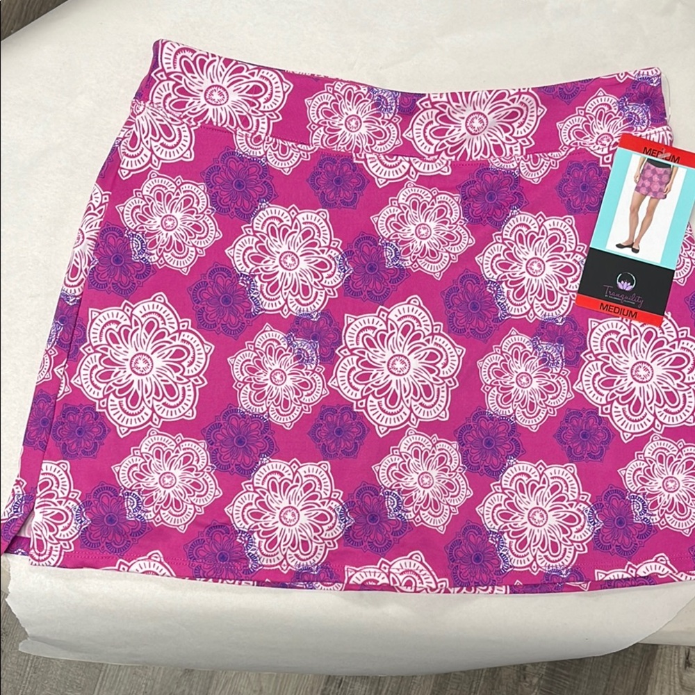 Tranquility Pink and Purple Floral Skirt
